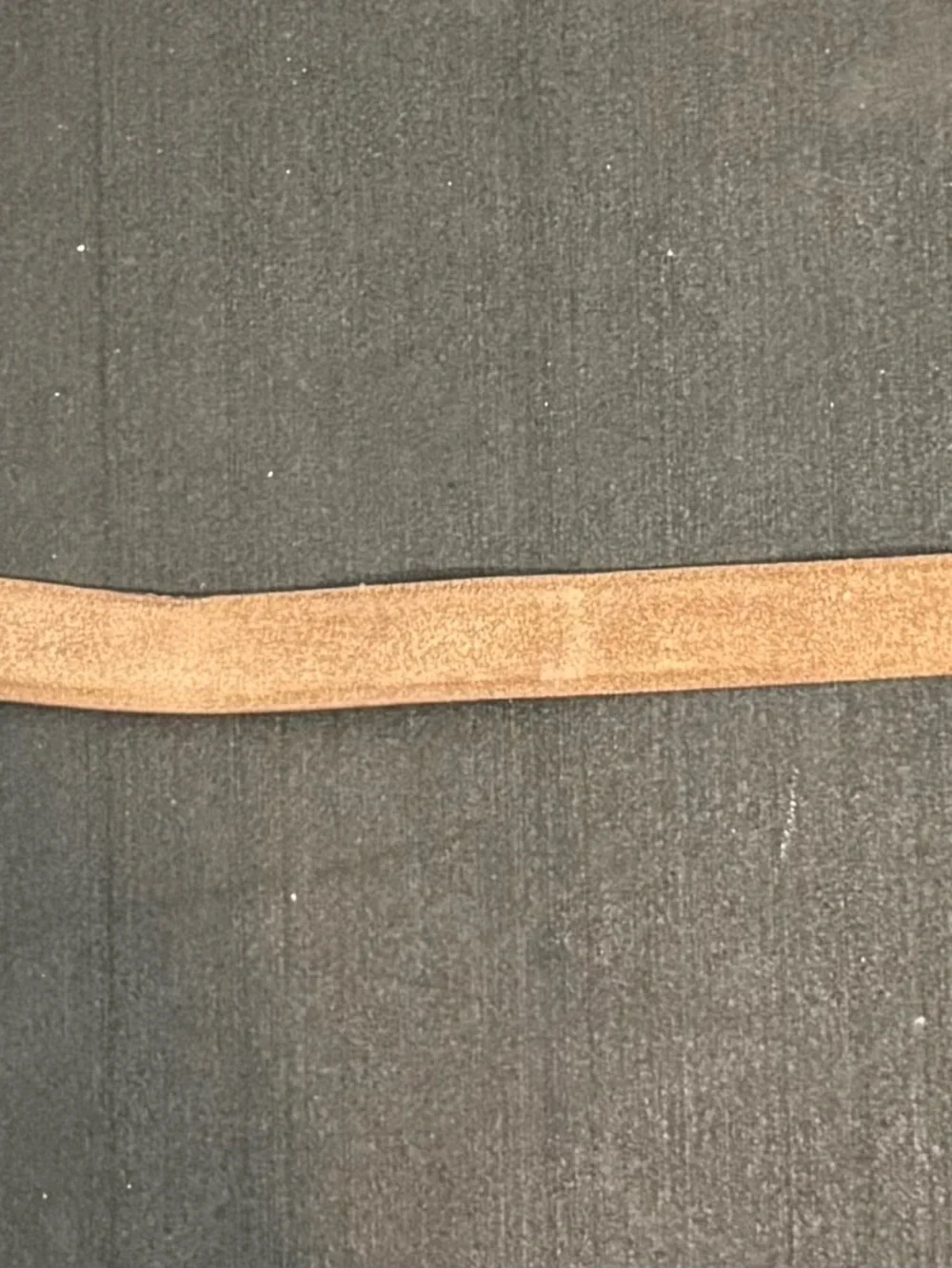 Tecovas Suede Belt in Brown with Silver Buckle